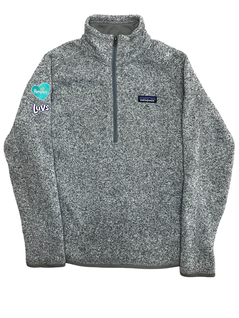 Patagonia Men’s Gray Marled Half-Zip Fleece Pullover